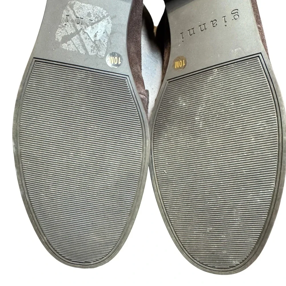 Gianni Bini Shoes Womens Size 10 Gray Suede Loafer Flats Comfort Casual